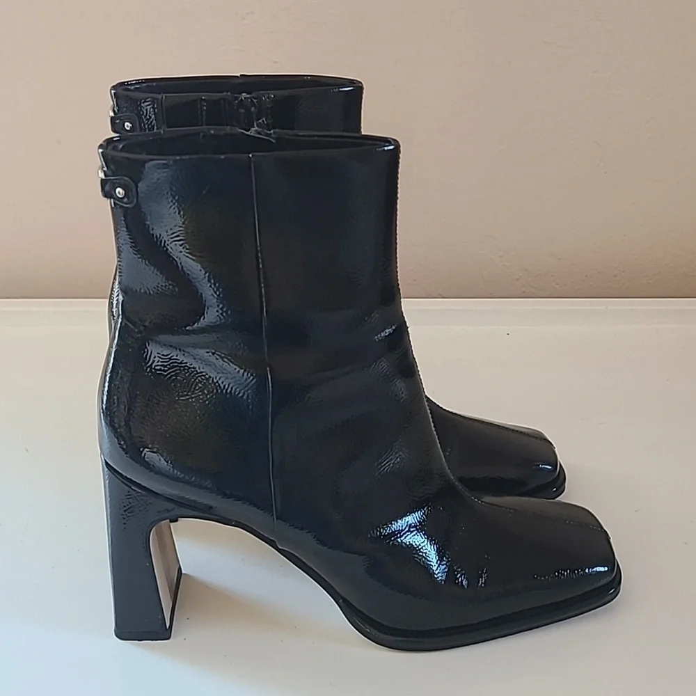 Sam Edelman Irie 2 Bootie in BlackSam Edelman Black Patent Leather Size 8.5 - Picture 6 of 14